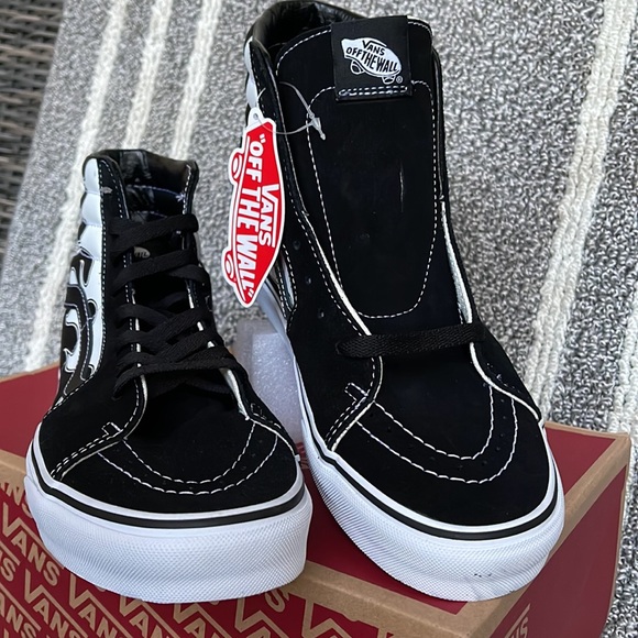 Vans Sk8-Hi Flame Black/White WMNS - Picture 9 of 16